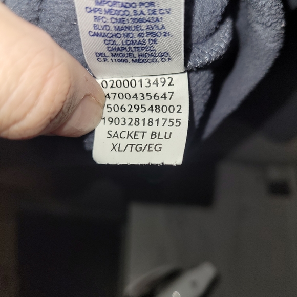 Chaps Sport Men’s XL Quarter Zip Fleece Pullover Grey Orange Gorpcore Dadcore - Picture 6 of 6